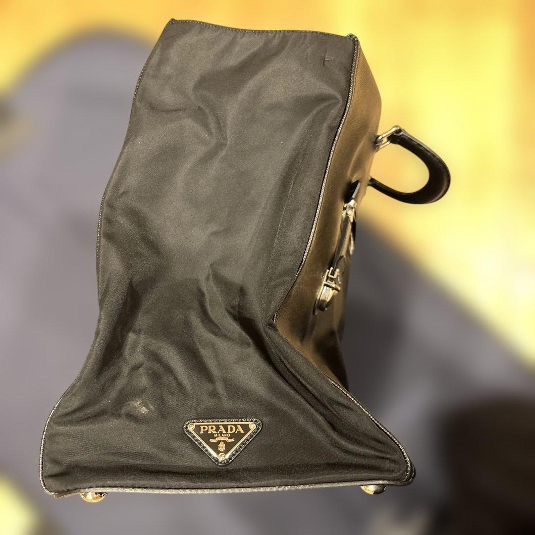 PRADAプラダ　ビジネスバッグ　レザー×ナイロン　ブラック