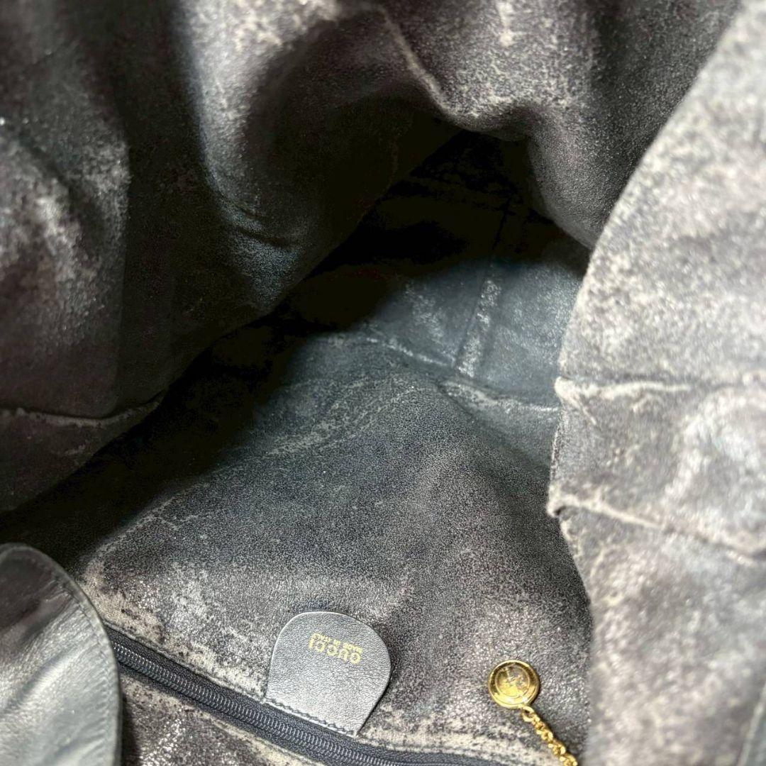 GUCCI グッチ バンブー 2wayハンドバッグ ショルダー レザー ブラック