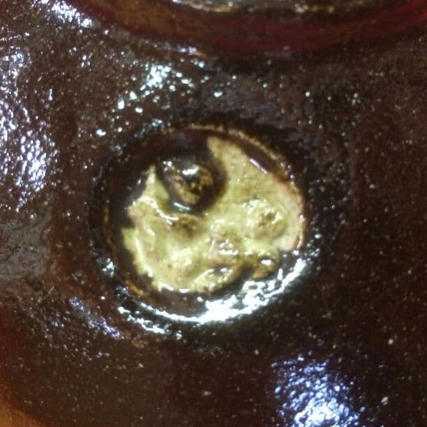 楽茶碗　松紋様