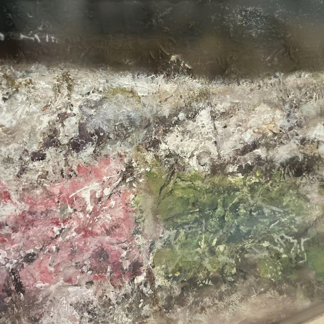 【真作】佐藤敬　油絵10号 「浜」