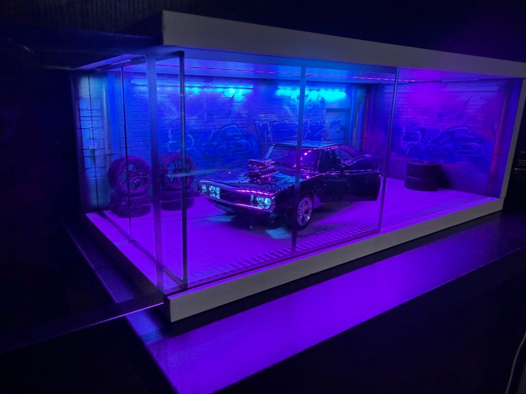 1/32 ミニカー ダッヂ チャージャー ガレージ付