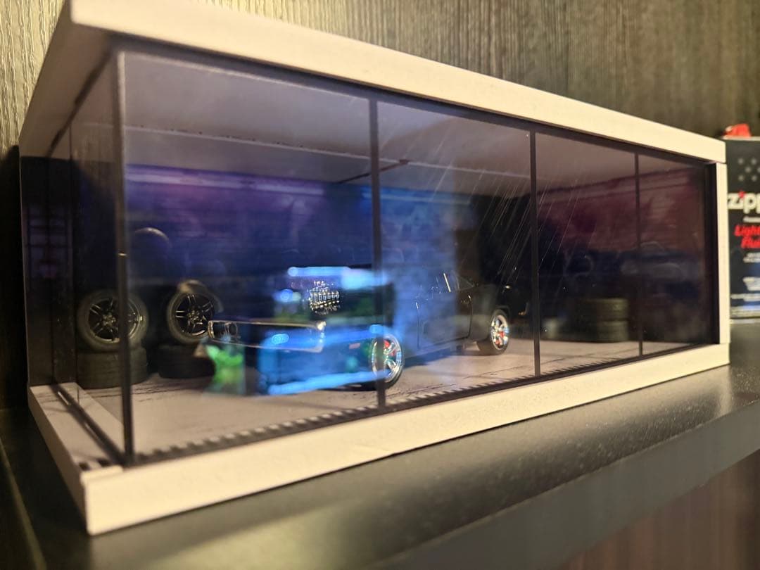 1/32 ミニカー ダッヂ チャージャー ガレージ付