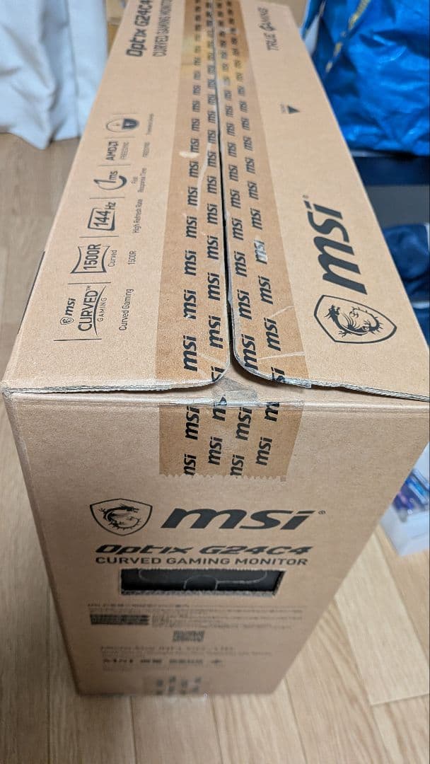 MSI ゲーミングモニター Optix G24C4　湾曲モニター フルHD