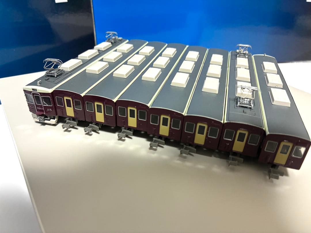 加工品　グリーンマックス阪急7000系8両セット　7003F 8連時代