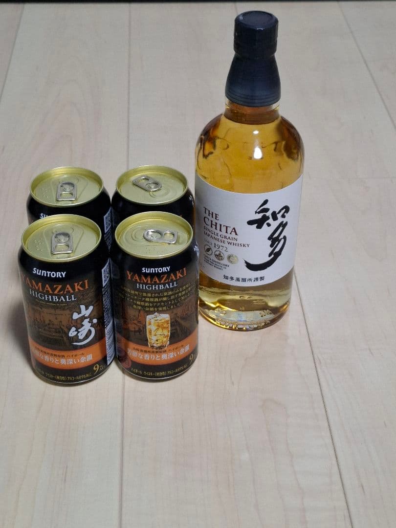 サントリー 山崎ハイボール4缶 知多ウイスキー700ml