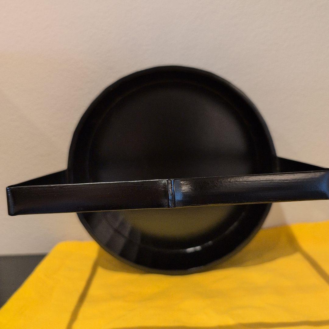 目代宗芳 輪島塗 莨盆 丸手付 共箱