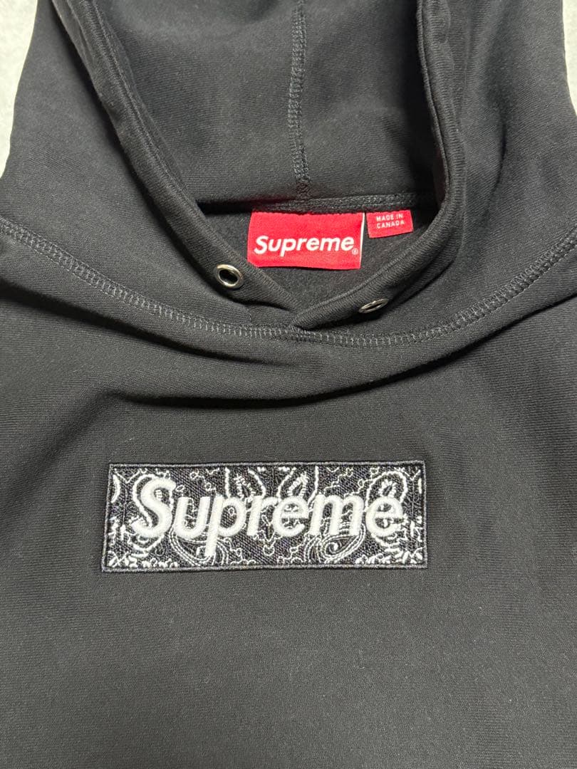 トップス Supreme Bandana Box Logo Hooded 19aw