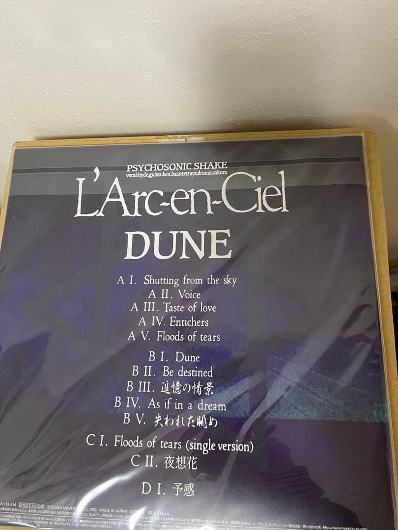 L'Arc〜en〜Ciel DUNE アナログ盤 LP2枚組 レコードラルク
