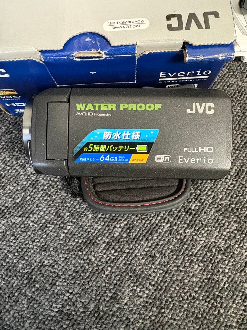 JVC Everio エブリオ GZ-RX500-B 防水ビデオカメラ64GB