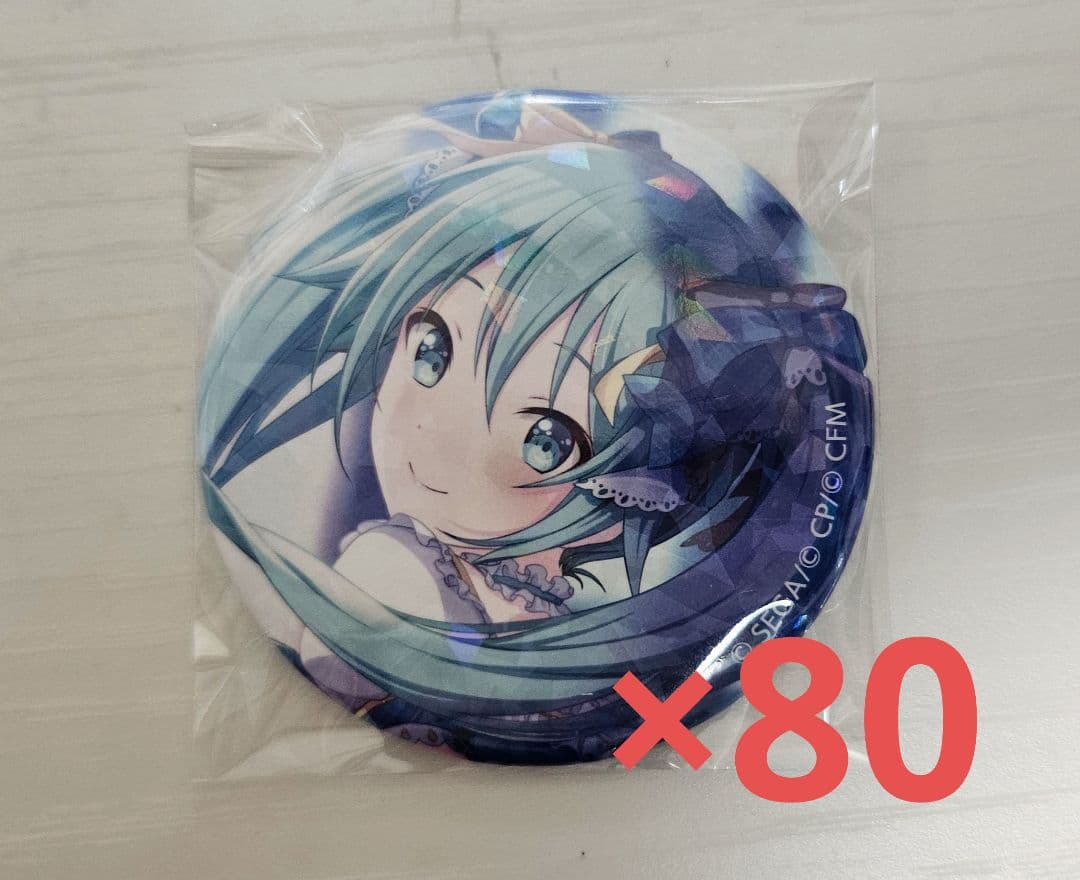 初音ミク モモミク 缶バッジ ホロ缶 プロセカ ホログラム モモジャン