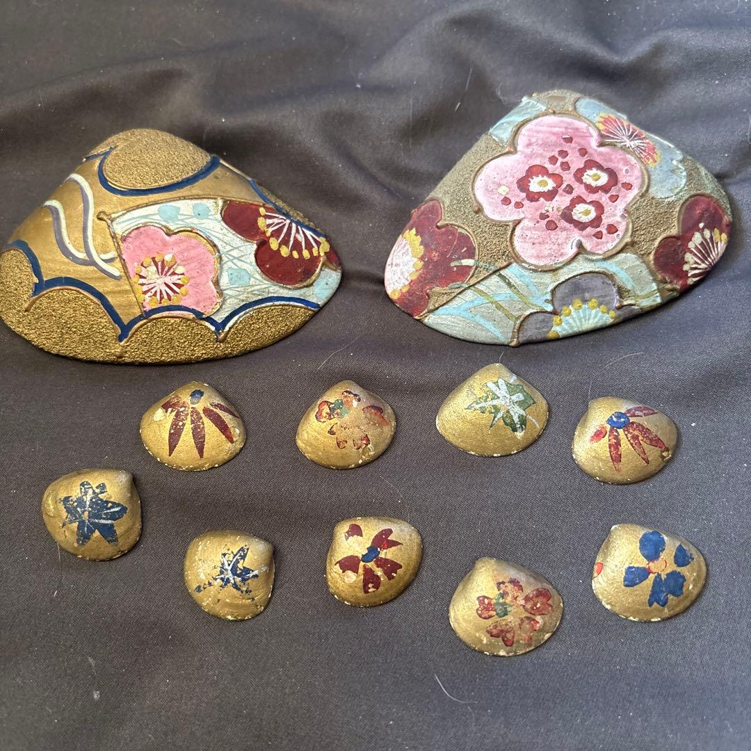 骨董品　江戸時代貝合わせ　アンティーク