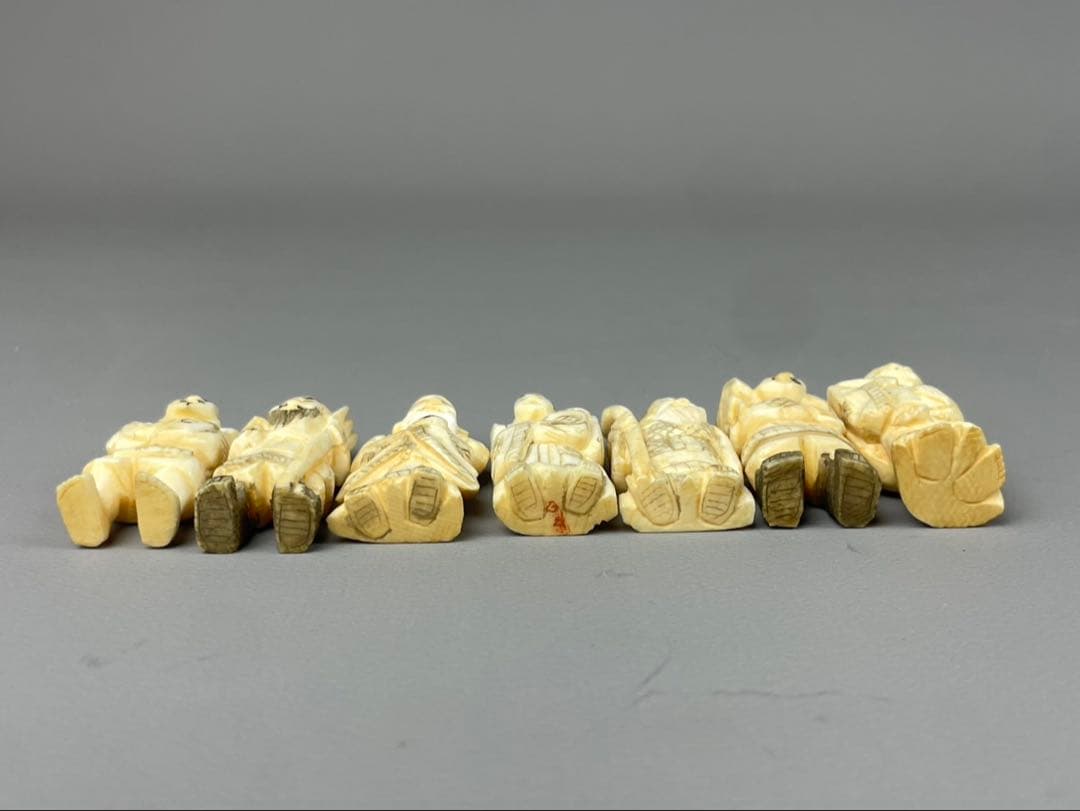 極上 七福神 彫刻 縁起物 置物 アンティーク 古美術