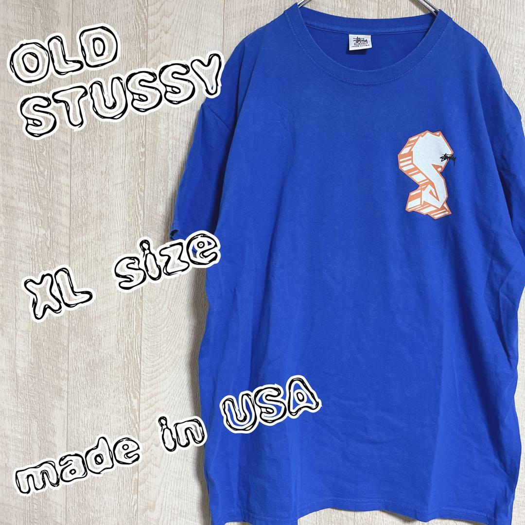90sUSA製オールドステューシー　ビックSプリントTシャツ XL