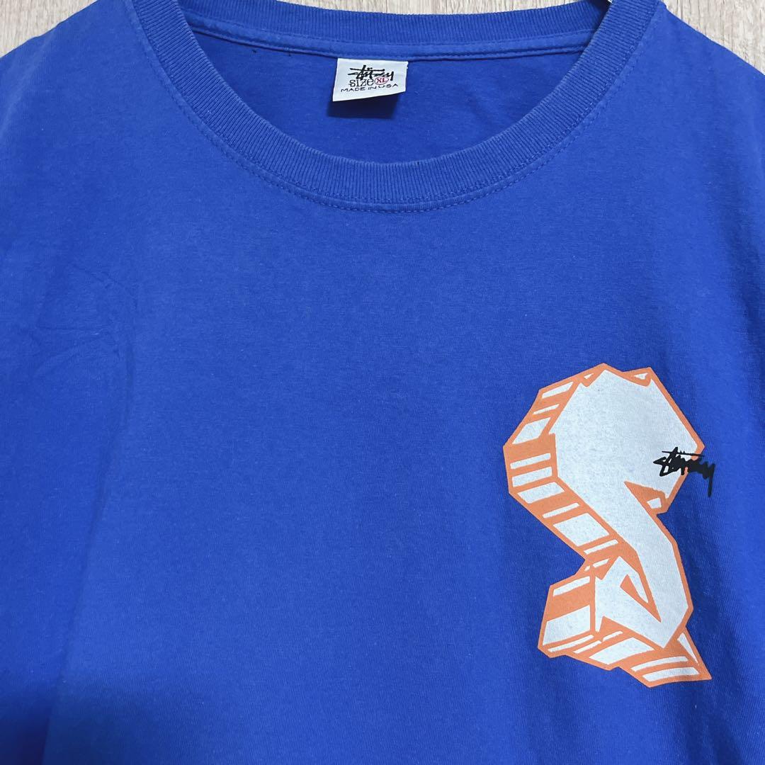 90sUSA製オールドステューシー　ビックSプリントTシャツ XL