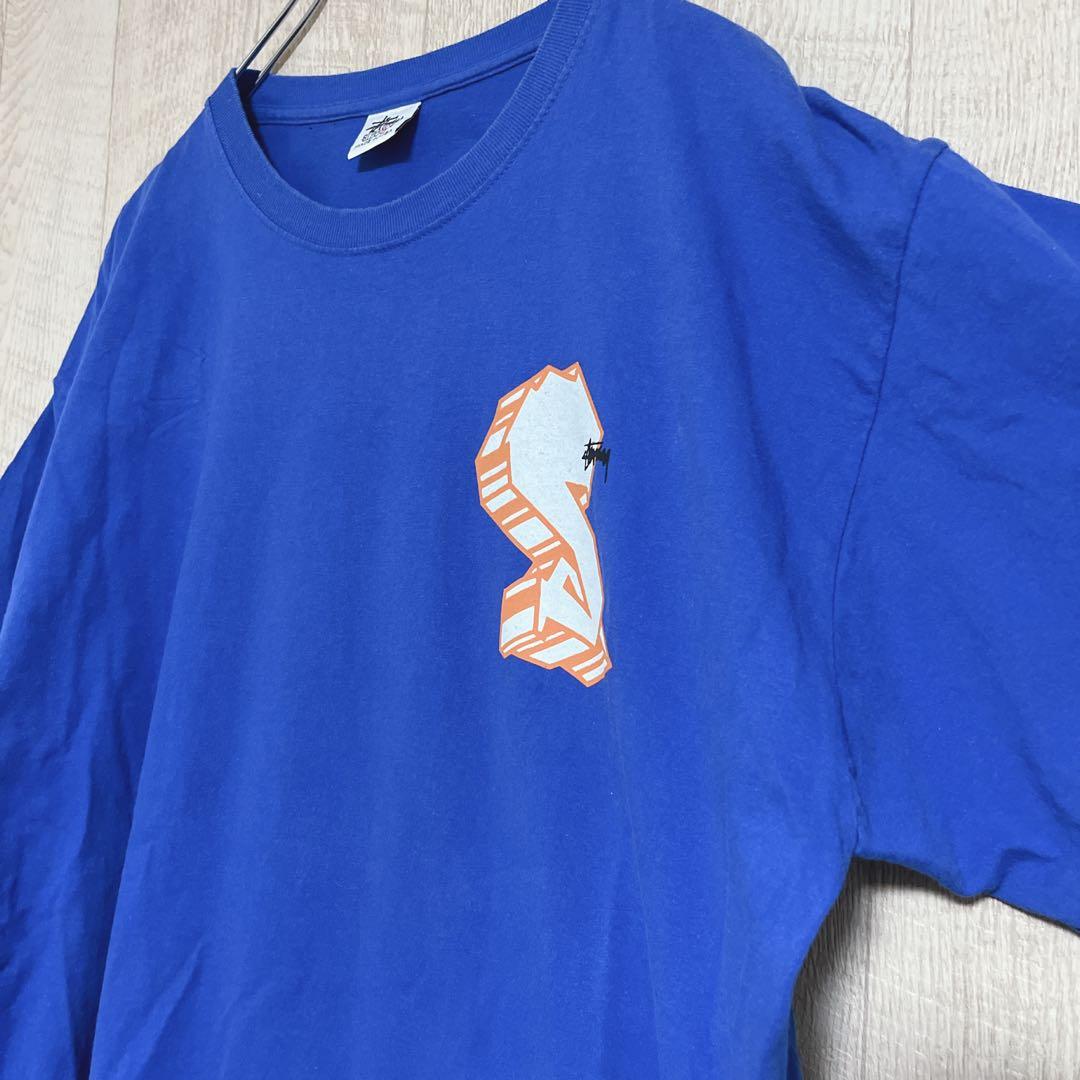 90sUSA製オールドステューシー　ビックSプリントTシャツ XL