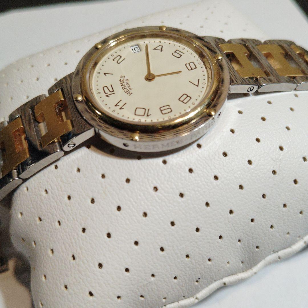 い*様 HERMES クォーツ腕時計 ゴールド/シルバー207673