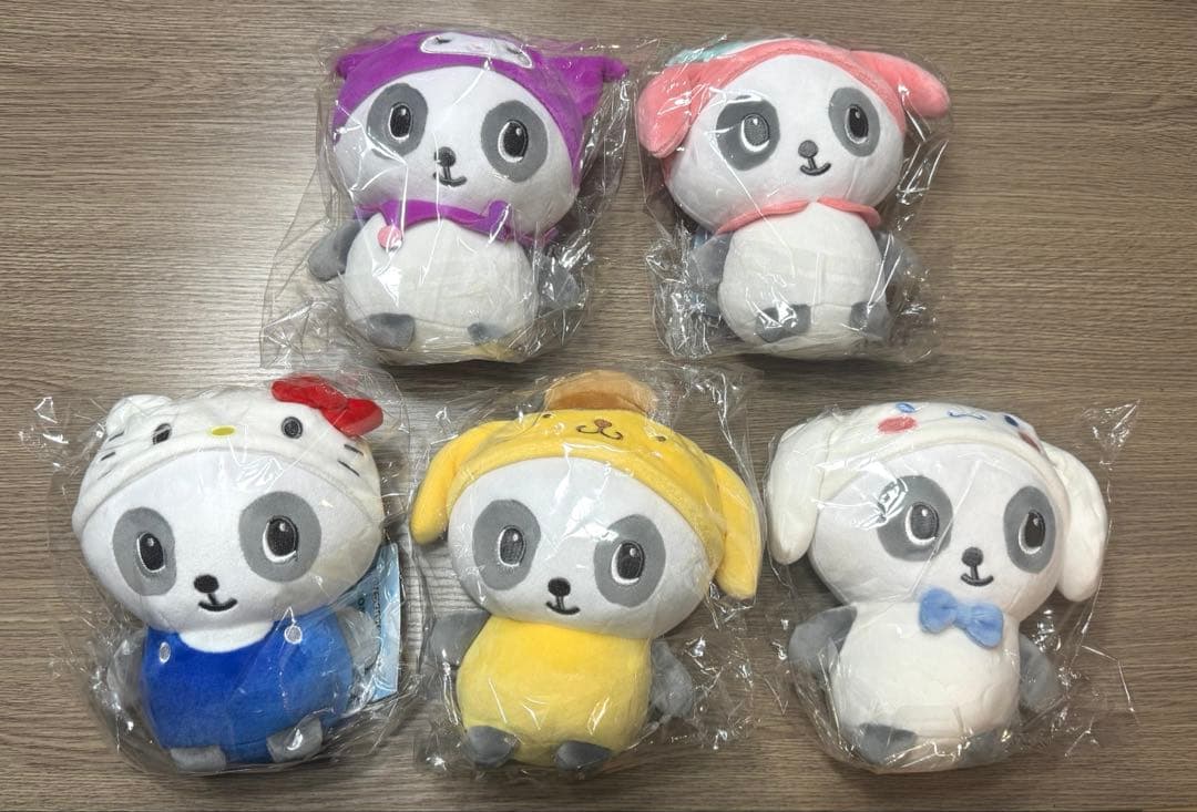 パンシェル サンリオコラボ ぬいぐるみ 5点セット　まとめ売り