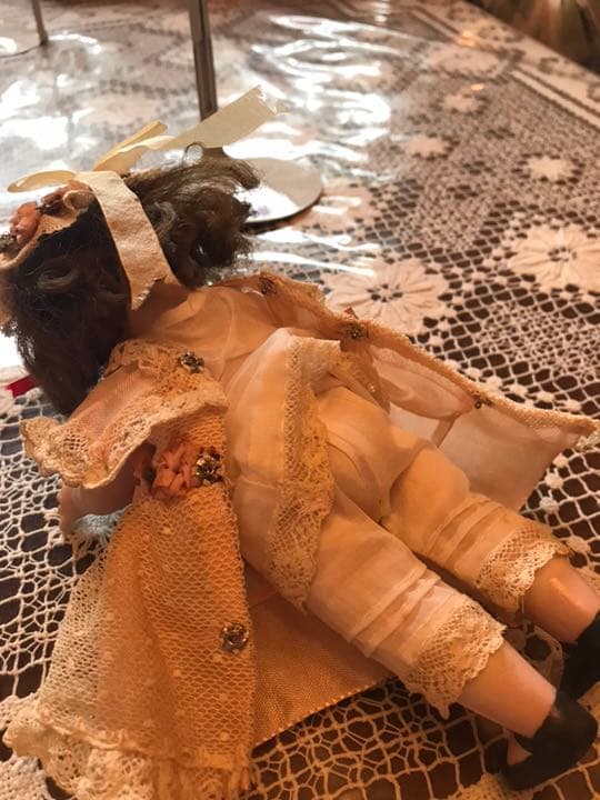 ハンドメイド ビスクドール➊ ドールスタンド付き