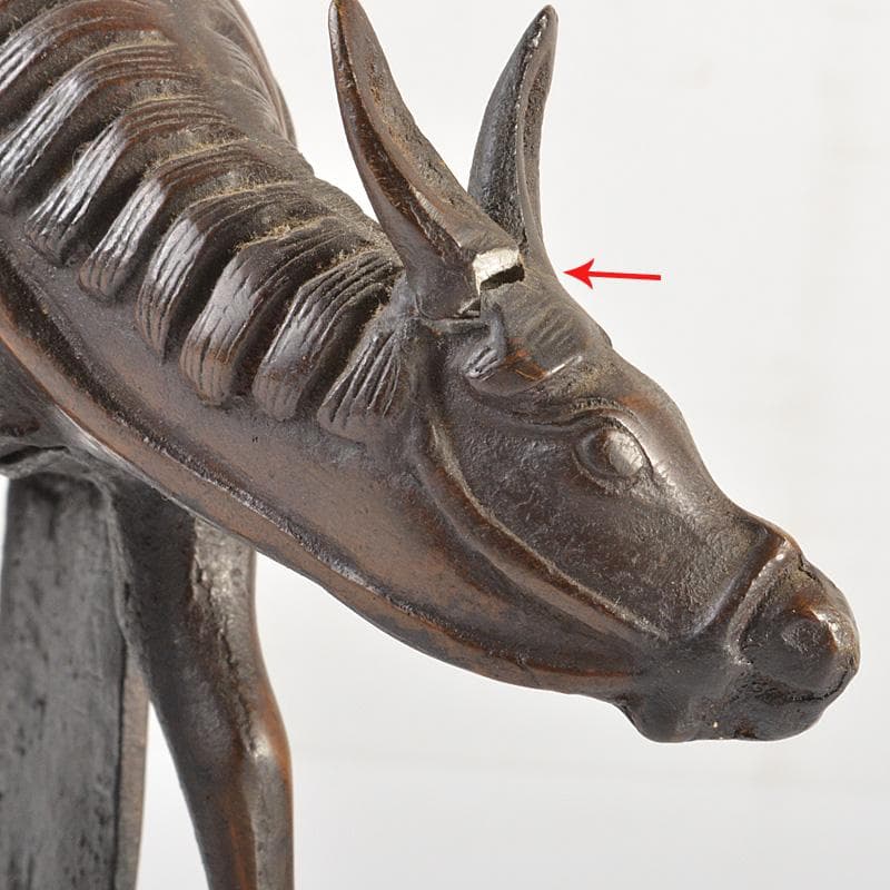 中国　古銅　驢馬賢人 のったり香炉　V　6307