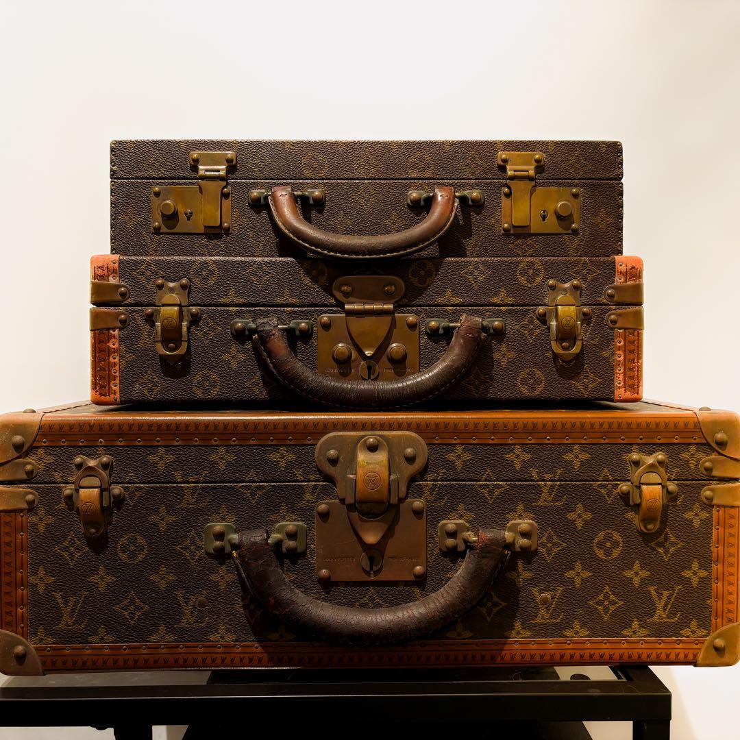 ルイ・ヴィトン モノグラム トランク 3点 ブラウン トランクタワー