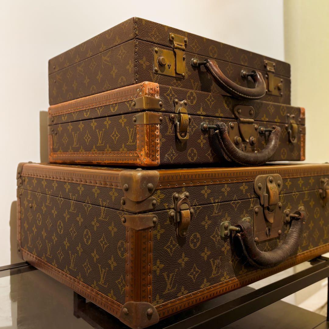 ルイ・ヴィトン モノグラム トランク 3点 ブラウン トランクタワー