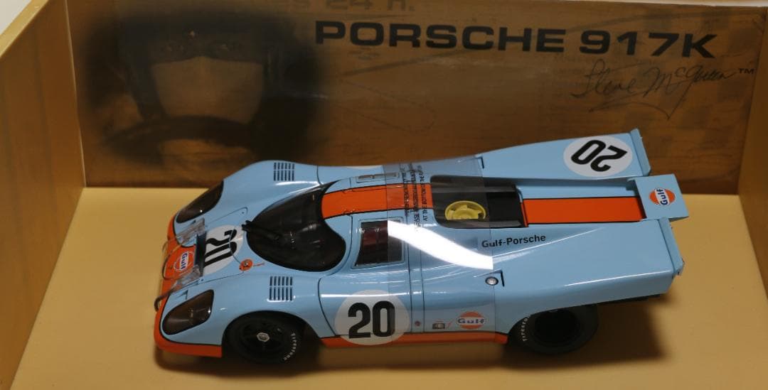 オートアート ポルシェ９１７ｋ　映画「栄光のル・マン」劇中車　1/18 　中古品