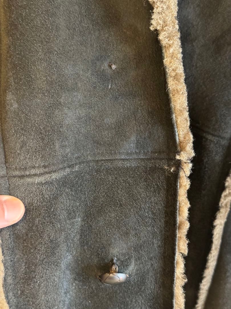 【ヴィンテージ】COMMEÇA リアルムートンロングコート M