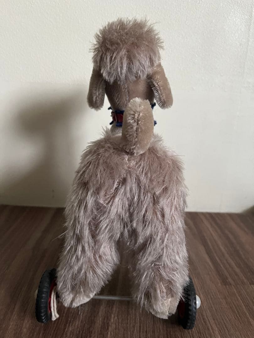 ☆最終SALE☆ アンティーク　プードル　プルトイ　ぬいぐるみ　 ビンテージ 犬