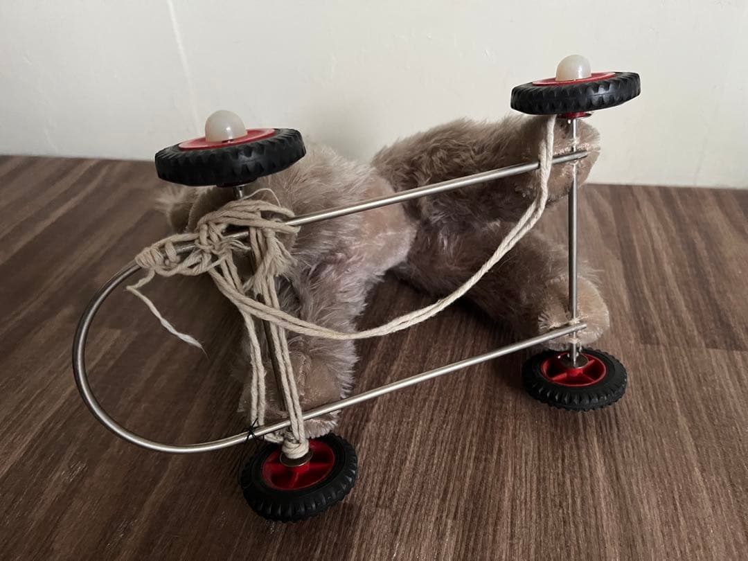 ☆最終SALE☆ アンティーク　プードル　プルトイ　ぬいぐるみ　 ビンテージ 犬