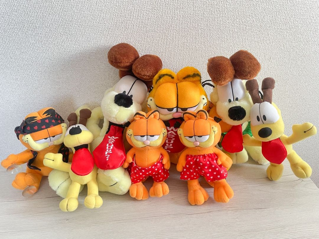 【★激レア★タグ付き含】ガーフィールド✖️オーディぬいぐるみ　８点セット