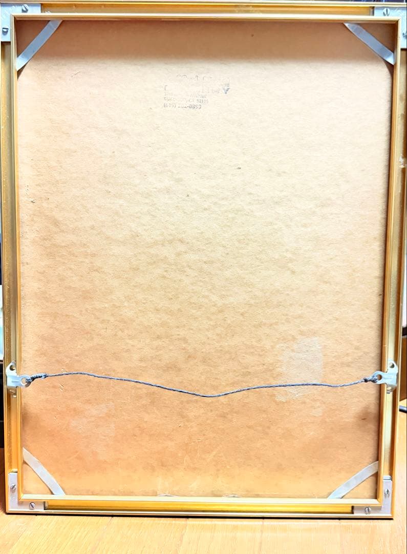 ユダヤ　文書 メノーラ パピルス　額装