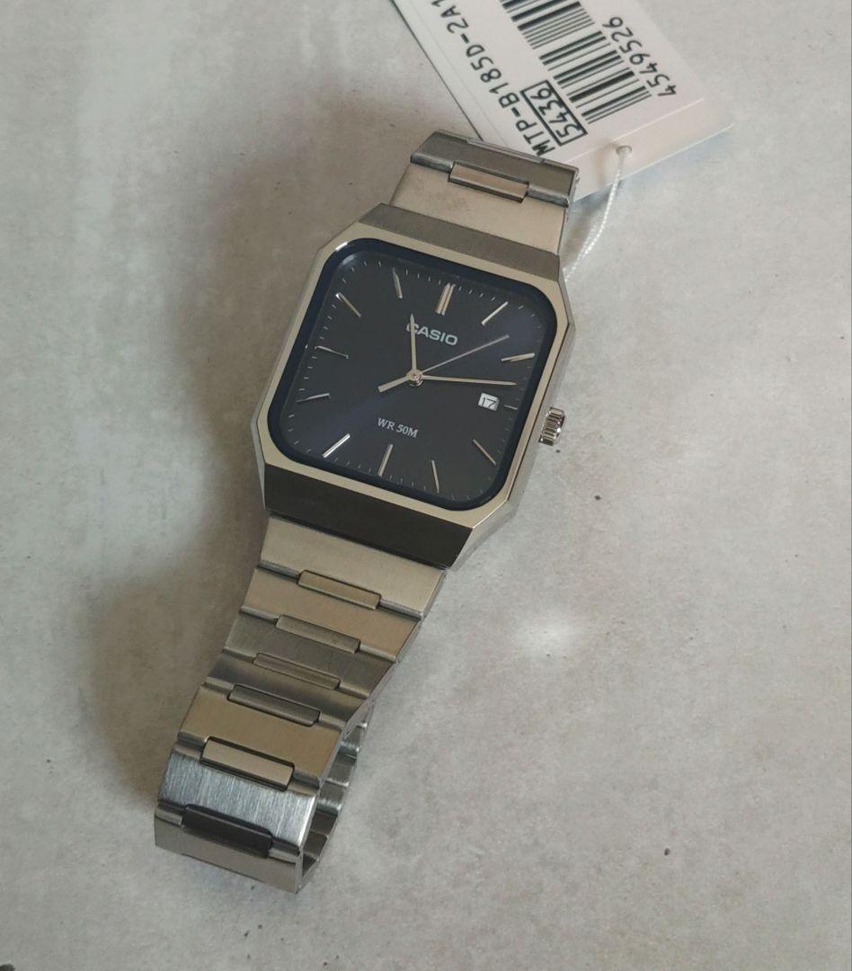 CASIO　MTP-B185D 新品　ネイビー　海外モデル