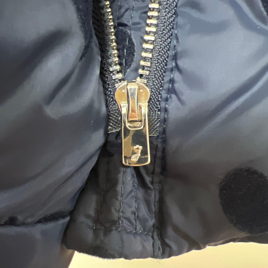 jacadi ダウンコート　ネイビー　ハート　ジャカディ81センチ