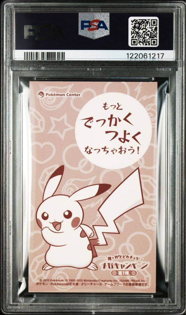 ポンチョを着たピカチュウ　メガリザードン　名刺カード　psa9