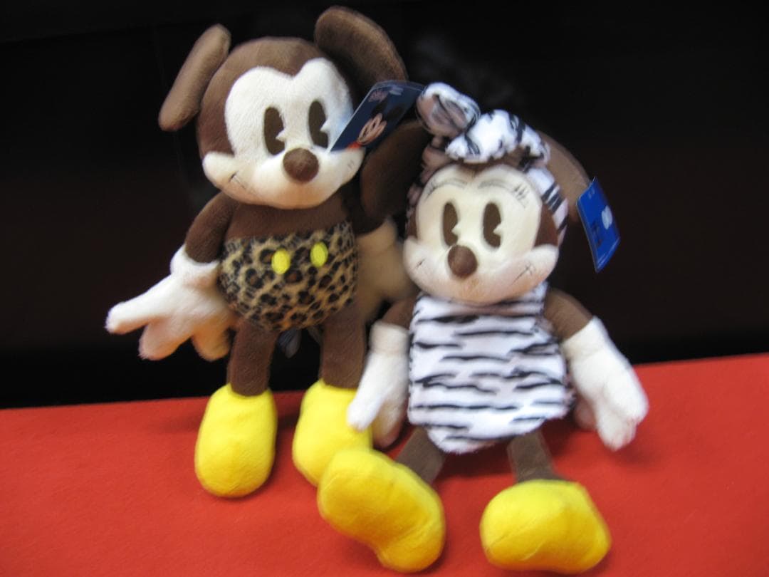 ジャングル ターザン風・原始人風　ミニーマウスミニーマウスぬいぐるみ