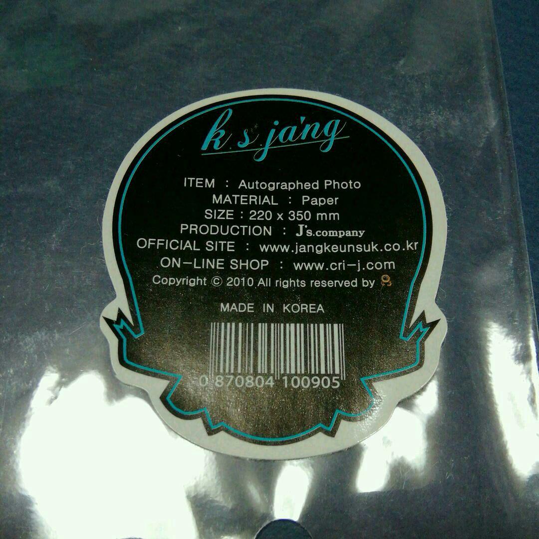 《842》チャングンソク  オートグラフフォト 直筆サイン入り写真