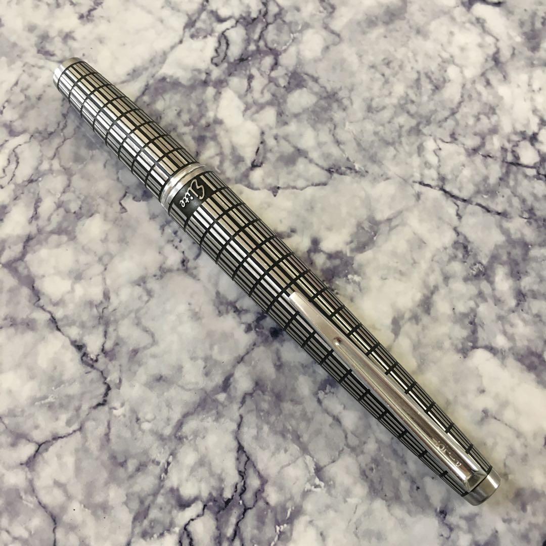 #0200 オーバーホール済み 万年筆 PILOT Elite 全格子 18k