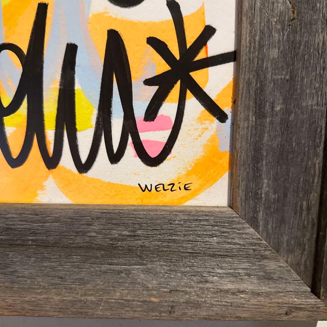 Welzie Aloha アート作品 約30cm x 40cm