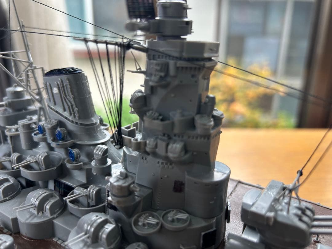 男たちの戦艦大和、1/350サイズ精密加工完成品。送料込みで販売します。