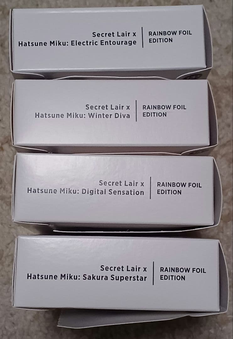 【開封済】MTG Secret lair 初音ミク 日本語 foil 4種セット