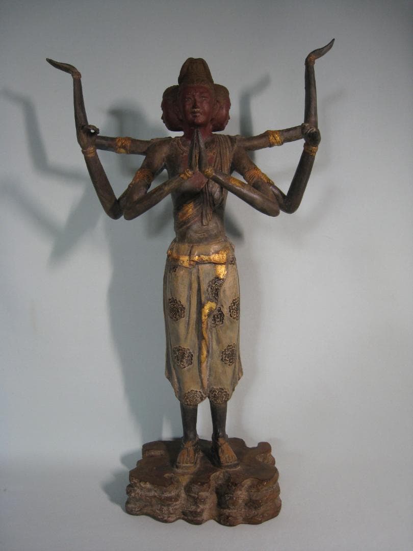 喜多敏勝　【阿修羅像】青銅製　国宝阿修羅像復刻版　高さ約41㎝