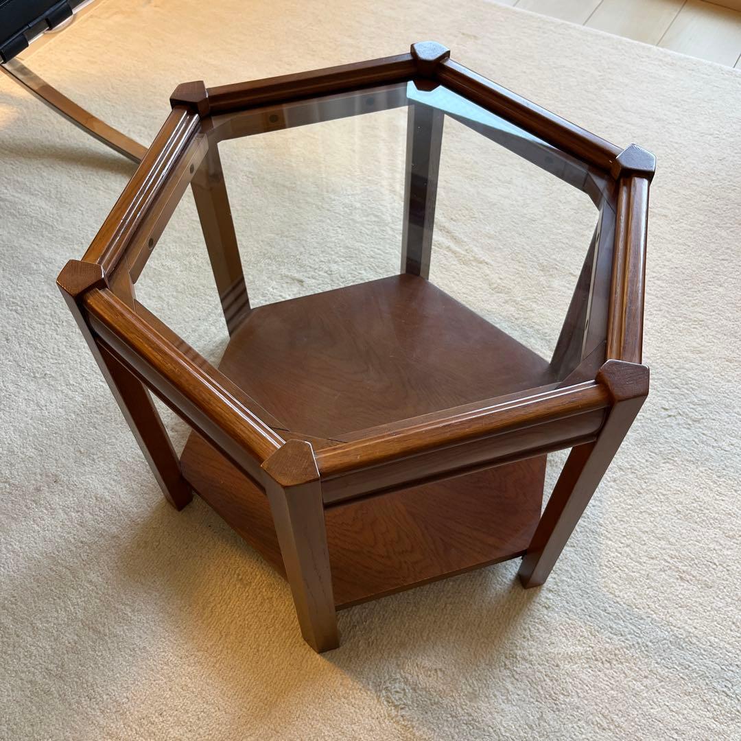 BROOKS HEXAGON TABLE ブルックス ヘキサゴンテーブル ガラス