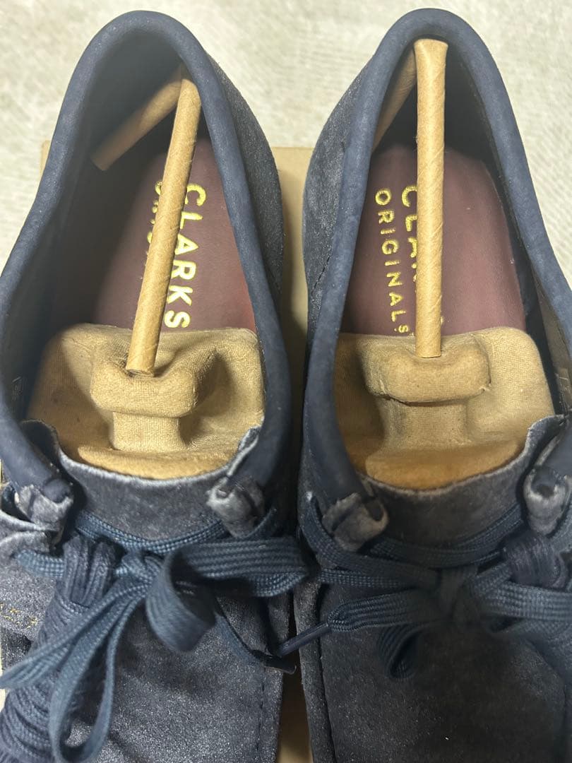 クラークスClarks Wallabee \"Ink Hairy Suede\"