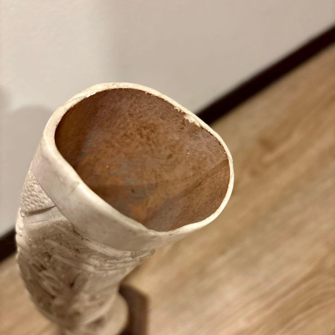 アフリカン アート 彫刻 木製ベース付き