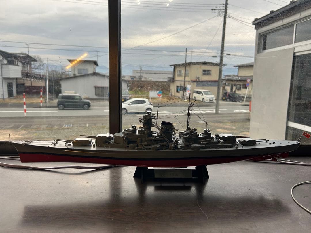ビスマルク高速戦艦ドイツ1/350世界最強の戦艦一撃でフッド戦艦を撃沈(完成品)