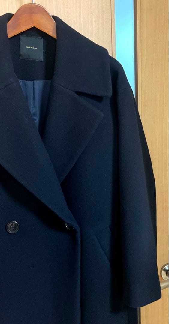 ☆美品☆スピックアンドスパン　定価47,300円　Wラペルチェスターコート　34