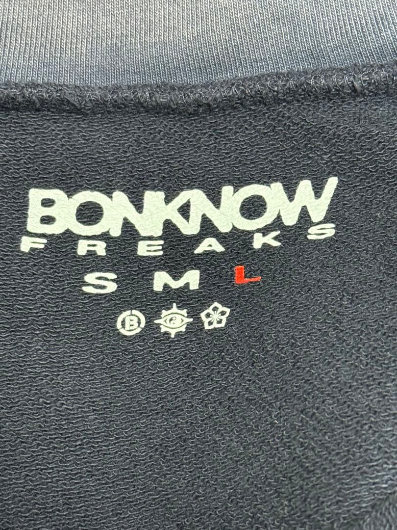 ジャケット・アウター BONKNOW FREAKS SWEAT TRUCKER JACKET NAVY