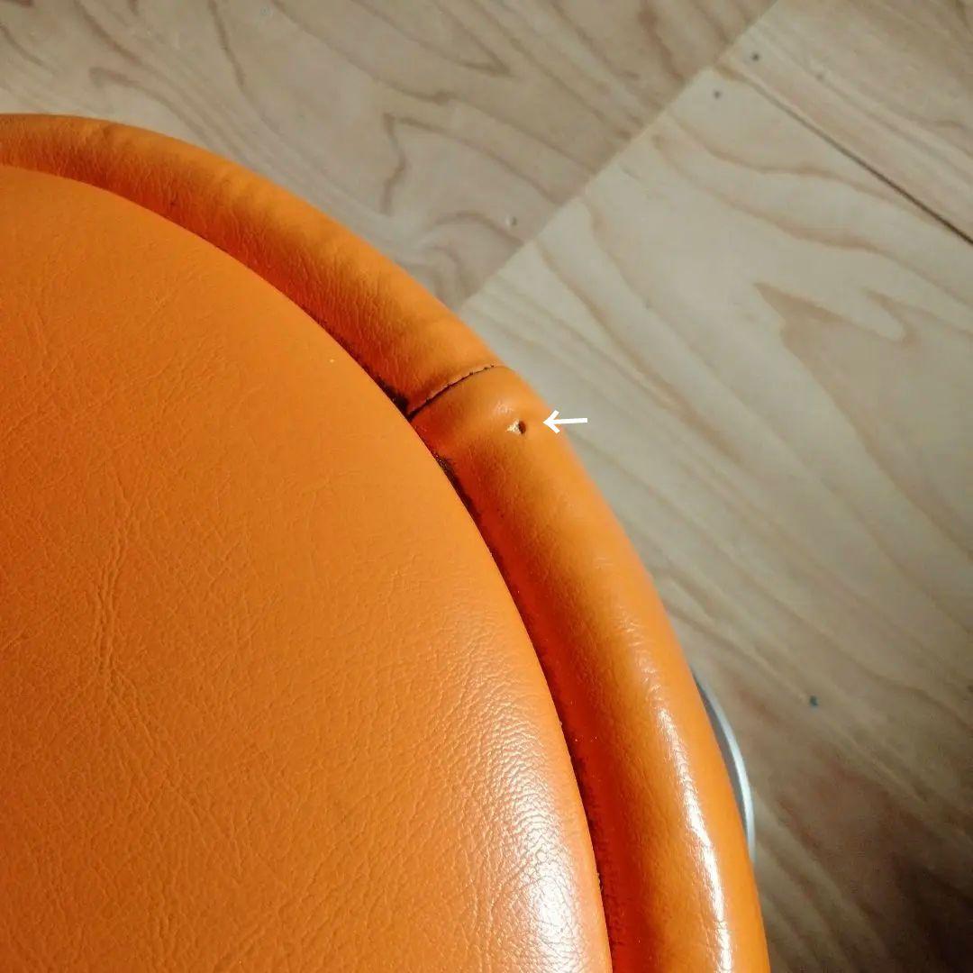 昭和レトロ/アメリカンヴィンテージ/回転椅子レザー系 スツール /古道具チェア