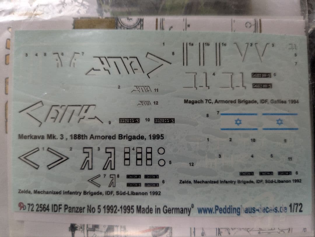 1/72 イスラエル軍キットセット