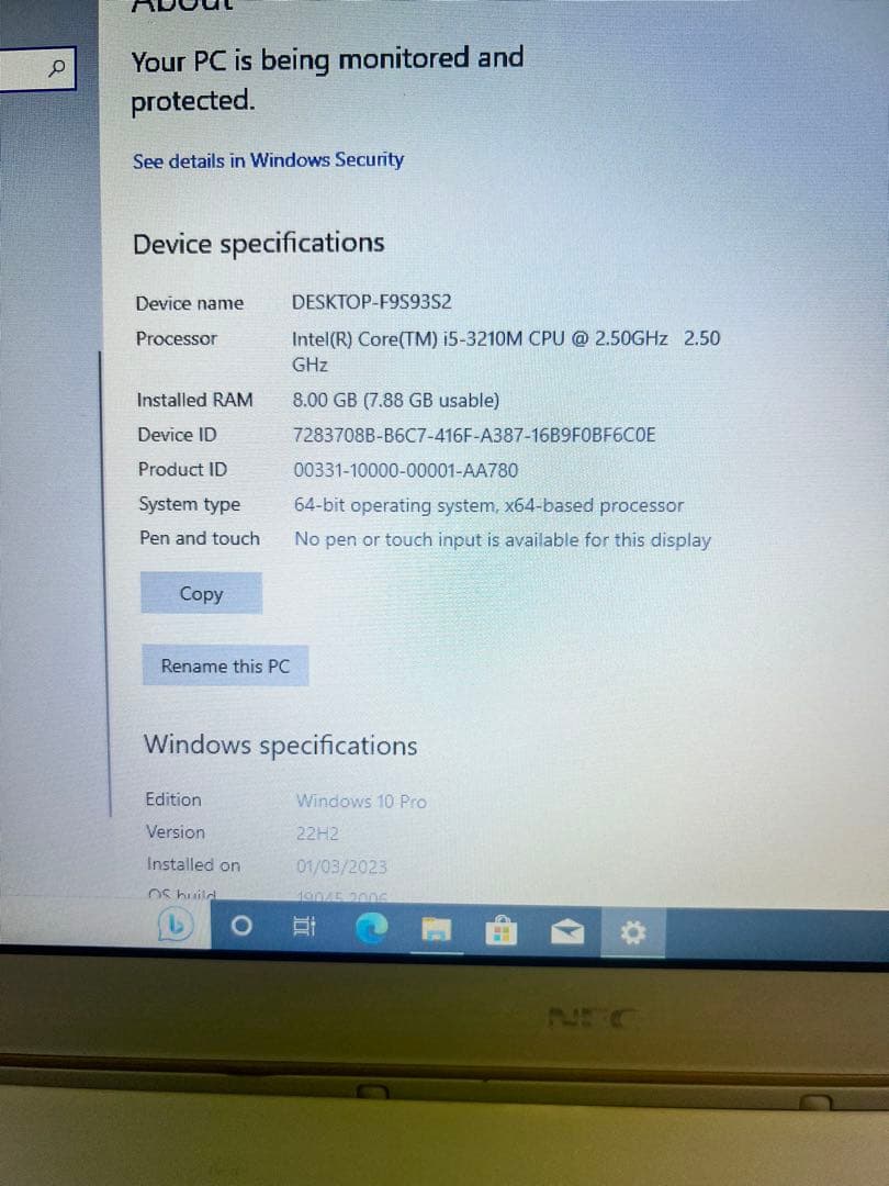 NEC LaVie ノートPC 15.6インチ core i5